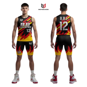 Ensemble Maillot de Basketball Camouflage Vert Sans Manches et Short de Compression avec Numéro pour Homme – Tenue d'Entraînement Athlétique Camo - Product Image 5