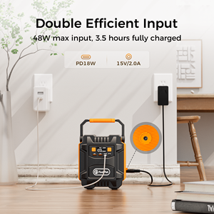 สถานีไฟฟ้าพกพา 200W (สูงสุด 400W) ความจุ 172.8Wh แบตเตอรี่ลิเธียมสำรอง พร้อมเต้ารับ AC พอร์ต DC USB QC3.0 และช่องรับพลังงานแสงอาทิตย์ - Product Image 5