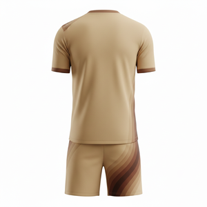 ชุดฟุตบอลแบบ unisex พร้อมกางเกงขาสั้น ชุดออกกำลังกายสองชิ้น ชุดฟุตบอลแห้งเร็ว ชุดกีฬา รับผลิตตามแบบ OEM - Product Image 2