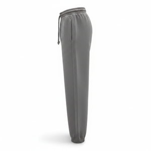 Premium Grey Cotton <b>Joggers</b> Casual Style with Elastic Waist and Pockets-Bulk Buy - Product Image 3