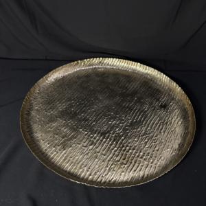 Plateau de service rustique à texture martelée, fournitures pour hôtels et restaurants, métal, style vintage, décoration de luxe pour la maison - Product Image 3