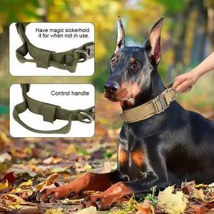 Customize Logo&Color Pet Products Metal Buckle Training <b>Collar</b> for Medium <b>Large</b> <b>Dogs</b> Tactical <b>Dog</b> <b>Collar</b> and Leash Set - Product Image 6