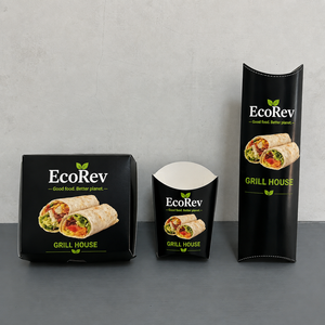 Wholesale Custom Logo Biodegradable Eco-Friendly <b>Disposable</b> Tear-Off Grill Pie Chicken Rolls Kraft Burrito Wrap Paper Food Box - Product Image 4