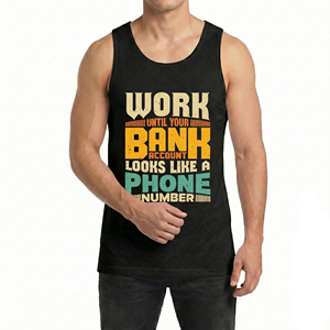 Camiseta sin mangas para hombre, chaleco de gimnasio, camiseta sin mangas ajustada, estampado gráfico personalizado, precio al por mayor, ropa deportiva de alto rendimiento, camisetas sin mangas - Product Image 6