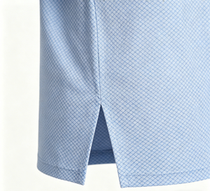 Camisa de Hombre de Manga Corta, Color Azul Claro, Sólida, Transpirable, de Secado Rápido, Estilo Casual de Negocios, para el Trabajo Diario, Tejido de Poliéster/Algodón - Product Image 2