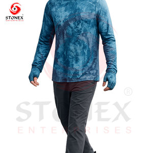 Men's Fishing <b>Hoodie</b> UPF 50 <b>UV</b> <b>Protection</b> Quick Dry Breathable Outdoor Performance Hooded Shirt Face Mask Customizable Colors - Product Image 3