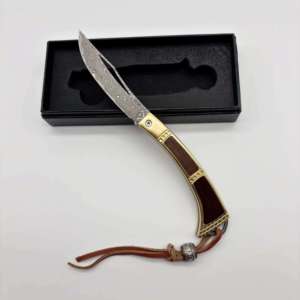 Cuchillo Plegable Táctico de Acero de Damasco Mini para Camping al Aire Libre, No Ajustable, Otro Material de Mango, 1 Año de Garantía, Personalizado - Product Image 4