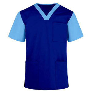 High Quality Men <b>Scrub</b> <b>Tops</b> Cotton Polyester Spandex Custom Short Sleeve Doctor Uniform Hospital Use Men <b>Scrub</b> <b>Tops</b> for Adult - Product Image 5