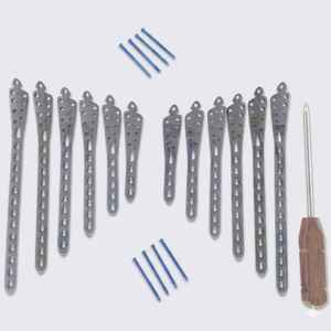 Placas de Acero Inoxidable de Calidad Premium con Bloqueo para Tibia Distal Media de 3.5mm (Derecha/Izquierda) y Tornillos de Corteza con Bloqueo, 193 Piezas, Implantes Ortopédicos - Product Image 1