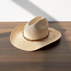 Sombrero de Sol Casual para Adultos, para Playa, Deportes al Aire Libre, Viajes, Sombrero Panamá de Cuero Personalizado, Unisex, de Secado Rápido, Transpirable y Ajustable - Product Image 2