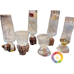 Copa de Martini con Conchas Marinas, Centro de Mesa Decorativo para Bodas, Fiestas en la Playa, Decoración Costera para el Hogar, Hecho a Mano, Ecológico - Product Image 4