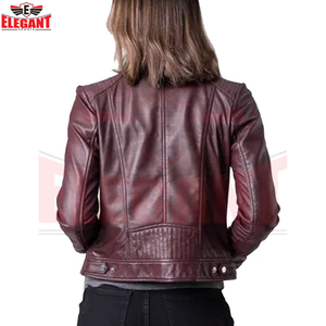 Chaquetas de cuero genuino para mujer, las más nuevas en diferentes colores, de alta calidad, del mejor proveedor, servicio OEM ODM, impresión de logotipo personalizado. - Product Image 5