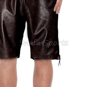 Pantalones Cortos de Cuero Casuales para Hombre, Corte Holgado, con Cordón Ajustable, Estilo Urbano, Nueva Tendencia 2026, Personalizables, en Venta - Product Image 6