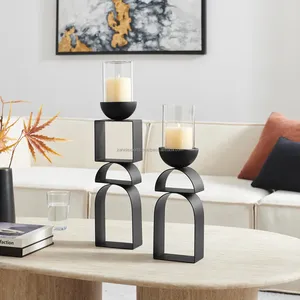 Premium Modern Decorative Stainless Steel Handmade Candlestick Holder for Interior Designers Home Styling with <b>Twisted</b> Designs - Product Image 2