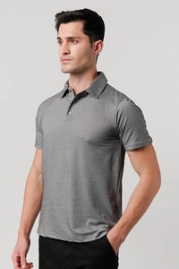 Regular Fit Solid Men's Short Sleeve Pocket <b>Shirts</b> ODM Anti-Wrinkle Breathable Heat-Transfer Printed Front Quick Dry Polyester - Product Image 2