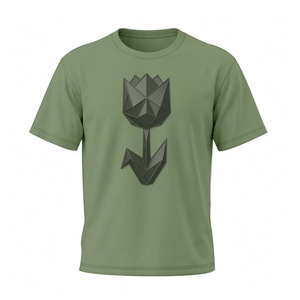 Top Demand Sustainable Men's Custom Printed T-<b>Shirt</b> Cotton/Polyester Anti-shrink Quick Dry Breathable Short Sleeve Regular Fit - Product Image 1