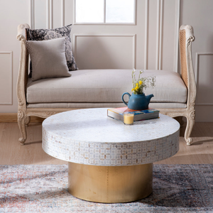 Juego de mesa de centro de lujo hecho a mano, elegante diseño minimalista negro, pieza llamativa de altura ajustable, muebles decorativos para el hogar - Product Image 1