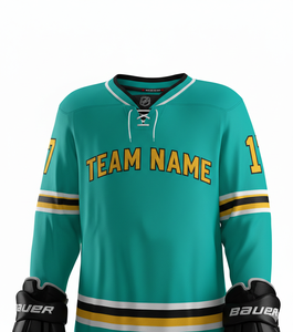 Uniforme de Hockey sobre Hielo Personalizado de Fábrica, Uniforme de Hockey sobre Hielo de Poliéster con Etiqueta Privada para Entrenamiento - Product Image 4