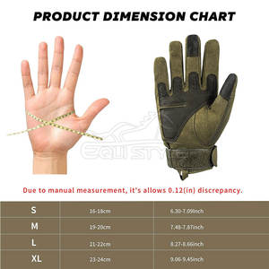 Guantes Tácticos de Alta Calidad con Doble Protección en la Palma y Nudillos Reforzados, Calidad de Exportación, Color Negro y Verde Oliva, Guantes de Caza al por Mayor - Product Image 6