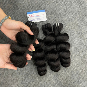 ผมแท้เกรดพรีเมียม แบบเวฟหลวม  ให้ความเงางามสุขภาพดี  หวีง่าย ไม่หลุดร่วง พร้อมส่ง 100% คุณภาพสูง - Product Image 4