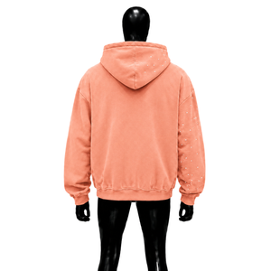 NOUVEAU HOODIE ZIPPÉ PREMIUM PÊCHE – Vêtement élégant, intemporel, confortable et tendance, couleur neutre, streetwear en molleton. - Product Image 2