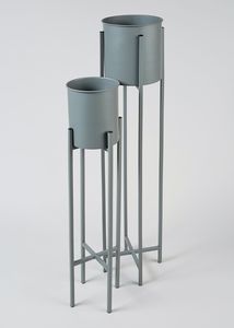 Jardinière en fer au design tendance avec chaîne suspendue pour balcon, jardin, pot de fleurs décoratif en métal pour extérieur - Product Image 6