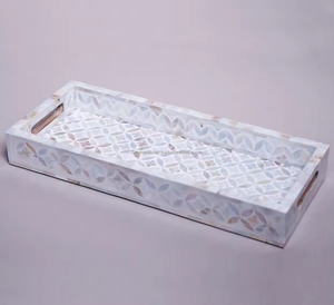 Bandeja Rectangular de Hueso de Alta Calidad para Servir y Decorar con Tamaño y Color Personalizables a un Precio Razonable de De Casa Decor - Product Image 2