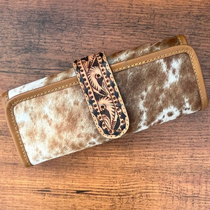 Vente en gros de sac de voyage usiné à la main organisateur de rangement pour bague boucle d'oreille collier pliable en cuir de vachette rouleau de bijoux de voyage - Product Image 2