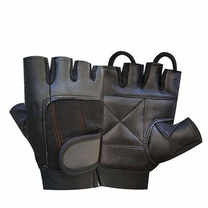 Leather Fitness Gloves Unisex <b>Half</b> Finger Weight Lifting Gym Training Breathable Non <b>Slip</b> Wrist Support Workout Exercise Sports - Product Image 6