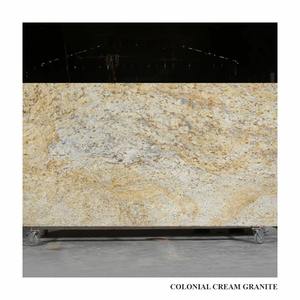 Losas de granito crema colonial pulido de la India a precio de fábrica # Fábrica de Granito Colonial Cream - Product Image 1