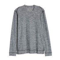 T-shirt décontracté pour homme fabriqué en usine, col rond, extensible dans les 4 sens, 100 % coton jersey, manches longues, couleur unie, séchage rapide, écologique, haute qualité