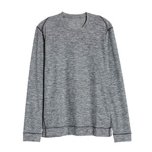 T-shirt à manches longues pour homme, fabriqué en usine, décontracté, été, col rond, extensible dans 4 directions, 100% coton jersey, séchage rapide, écologique - Product Image 6