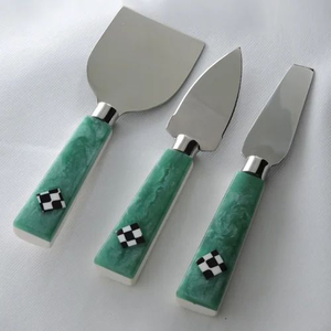 Trendy Modern FAIZA CRAFT FC-2678 High Quality Eco-Friendly Stainless Steel <b>Cheese</b> <b>Knife</b> <b>Set</b> Resin Handle Dishwasher Safe Custom - Product Image 6