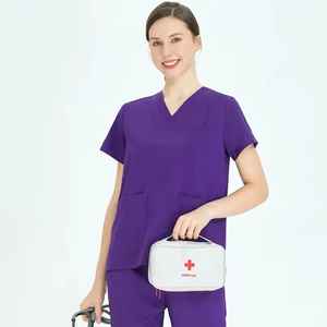 Tenues Médicales 2025 en Polyester, Rayonne et Spandex pour Hôpitaux : Blouses et Uniformes pour Médecins, Pharmaciens et Infirmières (Vente en Gros Usine) - Product Image 1