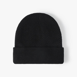 Striped Beanie Hat with Pom Pom Unisex Adult Winter <b>Cap</b> <b>Blue</b> Red <b>Navy</b> Green Knitted Warm Casual Hat 56-58CM - Product Image 2
