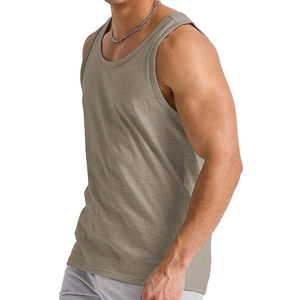 เสื้อกล้ามผ้าฝ้ายสั่งทำ ขายส่ง ผู้ผลิต OEM ผู้จัดจำหน่าย เสื้อกีฬาแขนกุด รับผลิตแบรนด์ส่วนตัว ผลิตจำนวนมาก - Product Image 3