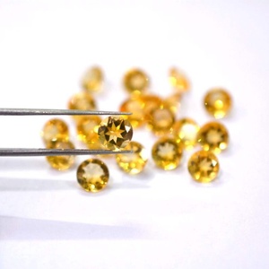 Citrino natural facetado, gema redonda de calidad, citrino suelto facetado para piedras facetadas de alta calidad para la fabricación de joyas. - Product Image 2