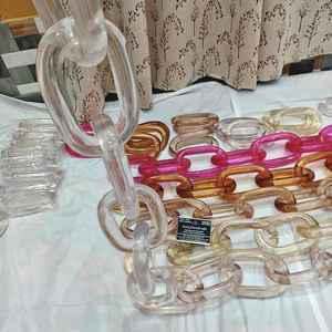 โซ่เรซิ่นปรับแต่งสีสันใหม่ ขนาดใหญ่พิเศษ สีใส สีสันหลากหลาย มีให้เลือกหลายขนาดใหญ่ - Product Image 6