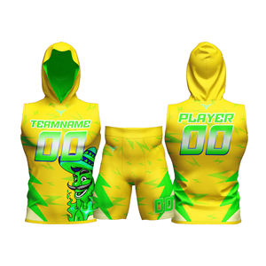 Nouvelles tenues de football américain sans manches respirantes imprimées, design personnalisé pour clubs 7v7 - Product Image 1