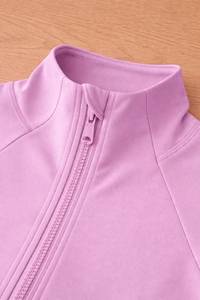 Yoga Jacket Women <b>Zip</b> <b>up</b> Fitness Jacket Regular Fit Workout Top Long Sleeve Running Gym Activewear Athletic Seamless 240g - Product Image 5