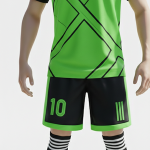 Camisetas y Pantalones Cortos de Fútbol Personalizados por Sublimación para Niños, Conjunto Transpirable de Uniformes de Entrenamiento de Fútbol para Niños, Jóvenes, Niñas y Aficionados - Product Image 6