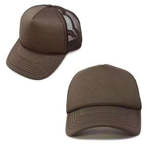 Gorra de malla clásica ajustable hecha a medida en fábrica, gorra trucker de 5 paneles de gamuza con logotipo bordado en 3D - Product Image 6