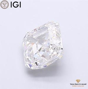 Diamante cultivado en laboratorio CVD con corte Asscher certificado por IGI, 4.00 quilates, color E, claridad VVS2, para diseño de joyería clásica. - Product Image 6