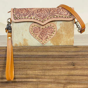 Nouvelle collection 2026 : Sac bandoulière en cuir de vachette fait main avec dragonne, mini-sac pochette grande capacité pour femme - Product Image 4