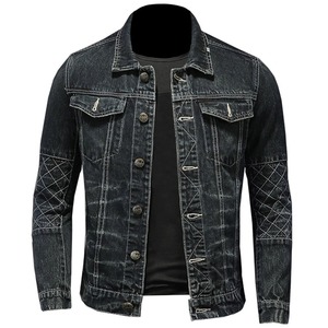Veste en jean à capuche pour homme Outfitize, style sweat-shirt superposé, décontractée, printemps-automne - Product Image 6