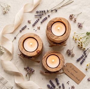 Porte-bougie en bois fait main, décoration de Noël pour la maison, best-seller, nouveau design, ornements artisanaux en bois faits à la main - Product Image 5