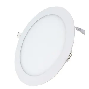 Luminária de teto redonda com painel, lâmpadas led de 3w 2.5 "branca fria, kit de fixação de luz embutida