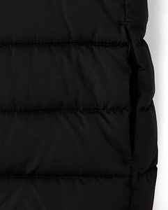 Blouson matelassé pour homme, col montant, couleur unie, coupe-vent, fermeture éclair, manteau d'hiver décontracté, longueur courte, rembourrage en polyester - Product Image 2