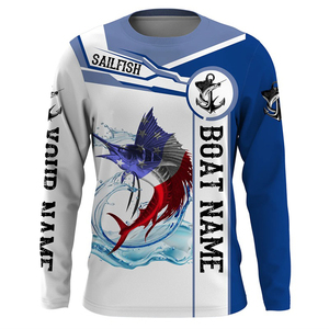 Camisas de Pesca de Manga Larga Personalizadas para Hombre, Ropa de Pesca de Alto Rendimiento para Exteriores, Secado Rápido y UPF 50+, Precio Económico, OEM - Product Image 5