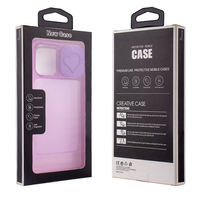Boîte d'emballage en PVC avec logo personnalisé pour étui de téléphone iPhone et Samsung, emballage de vente au détail